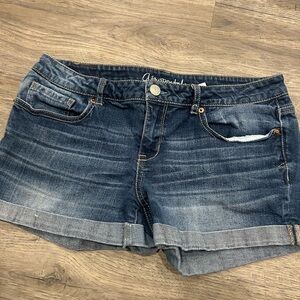 Aeropostale Women's Dark Blue Jean Shorts
